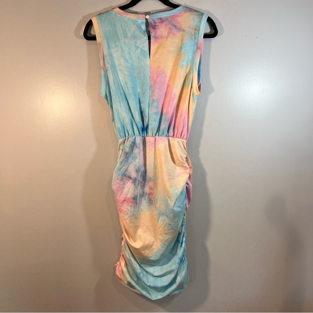 NWT Main Strip Tie Dye Fitted Dress - Picture 6 of 11